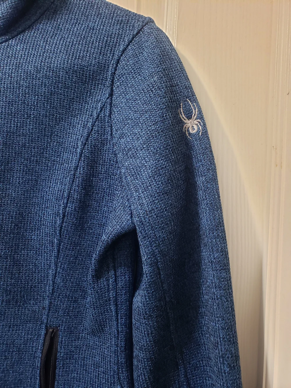 Spyder Women's Full-Zip Knit Jacket in Blue